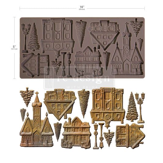 Christmas Village Decor Mould - ReDesign with Prima