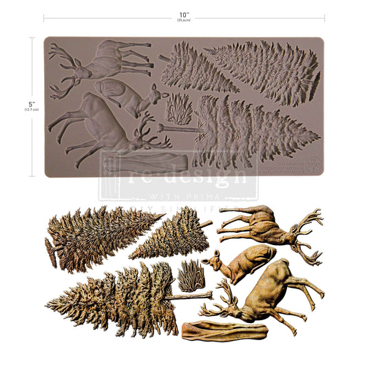 Evergreen Christmas Magic Decor Mould - ReDesign with Prima