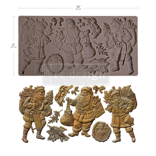Santa's Holiday Cheer Decor Mould - ReDesign with Prima
