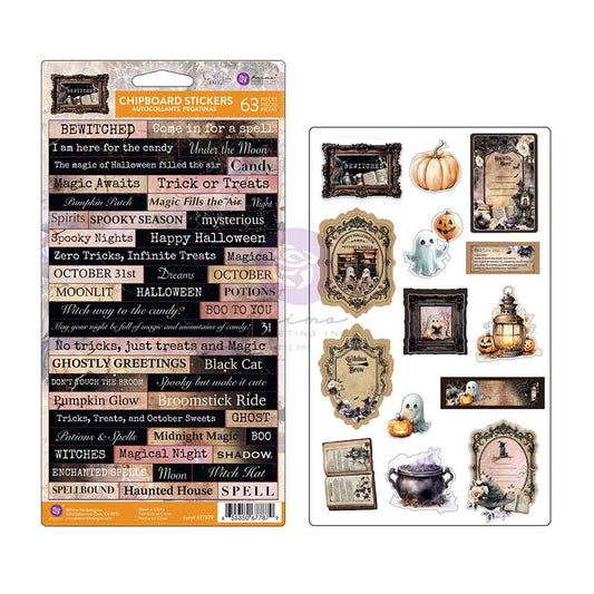 Bewitched Chipboard Stickers - Prima Marketing
