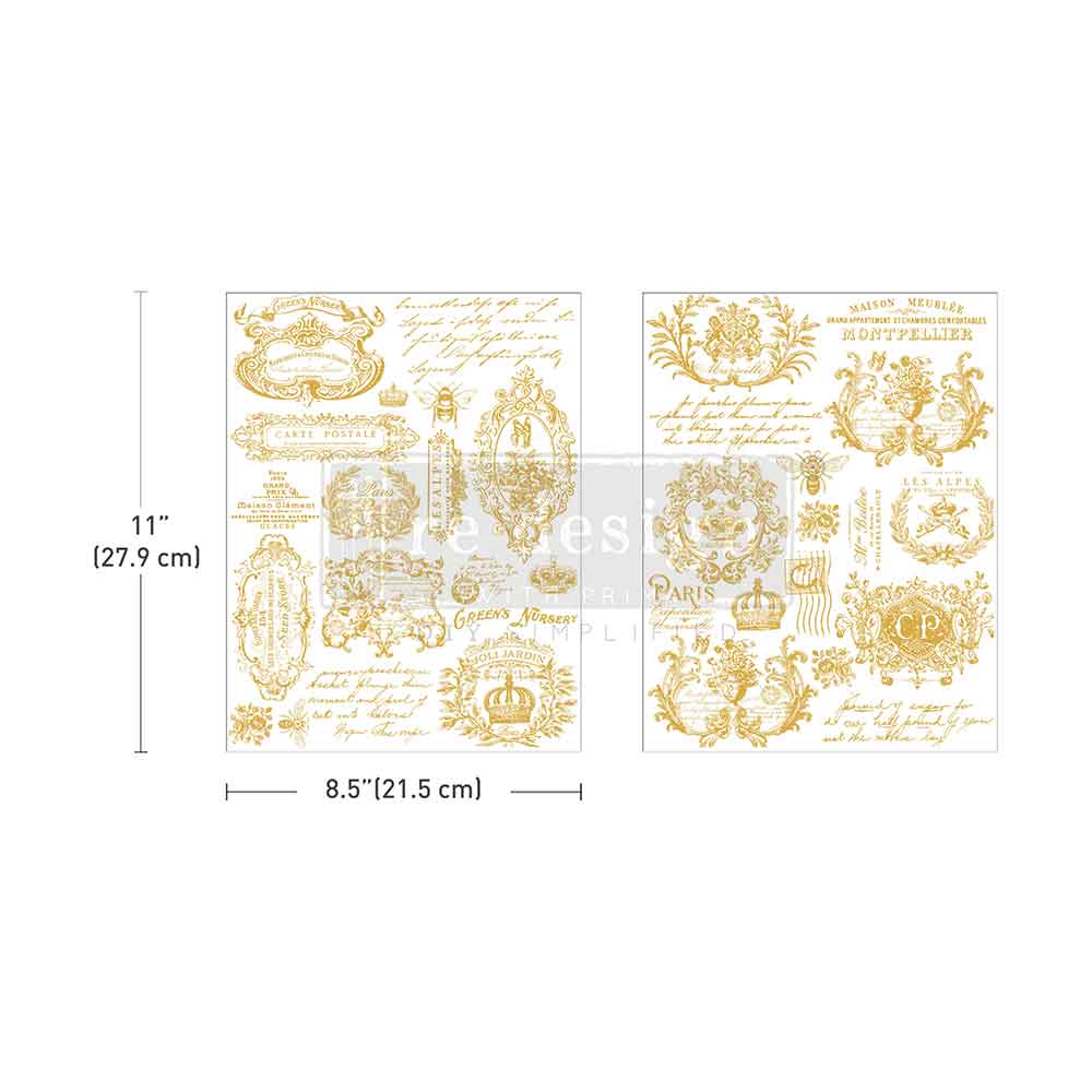 Gilded Memories H2O Decor Transfer - ReDesign with Prima