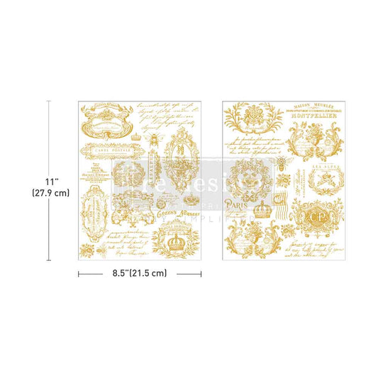 Gilded Memories H2O Decor Transfer - ReDesign with Prima