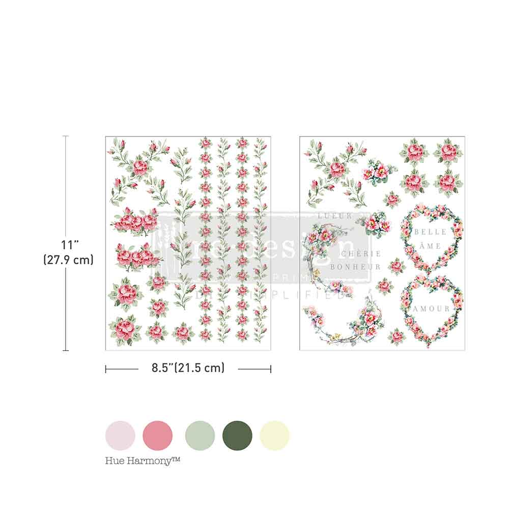 Nostalgic Blooms H2O Decor Transfer - ReDesign with Prima