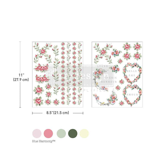 Nostalgic Blooms H2O Decor Transfer - ReDesign with Prima