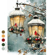 Cardinal Christmas A4 Decoupage Fiber Paper - ReDesign with Prima