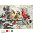 Crimson Noel A4 Decoupage Fiber Paper - ReDesign with Prima