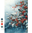 Frosted Boughs & Berries A4 Decoupage Fiber Paper - ReDesign with Prima