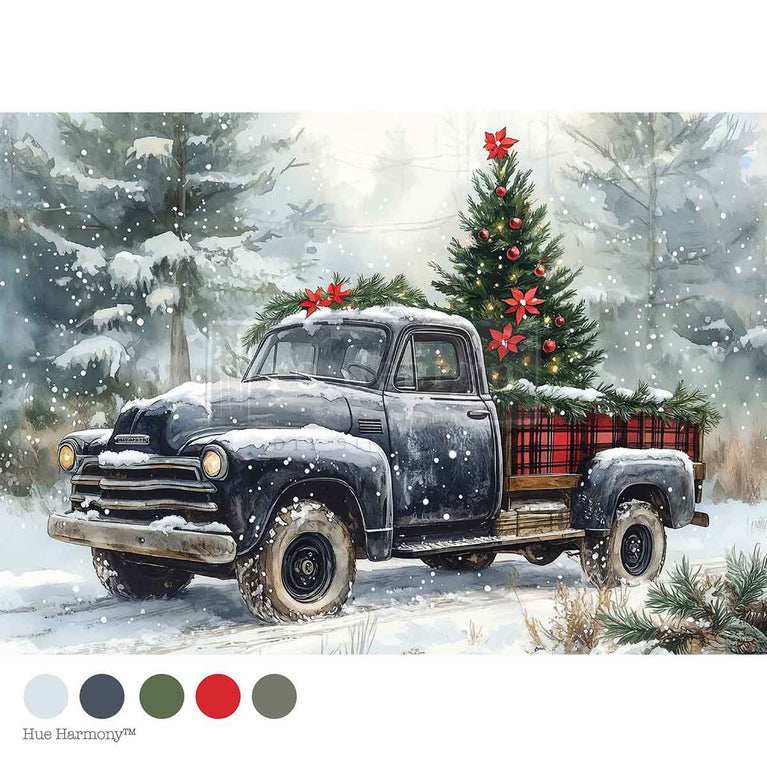 Country Pines Delivery A4 Decoupage Fiber Paper - ReDesign with Prima