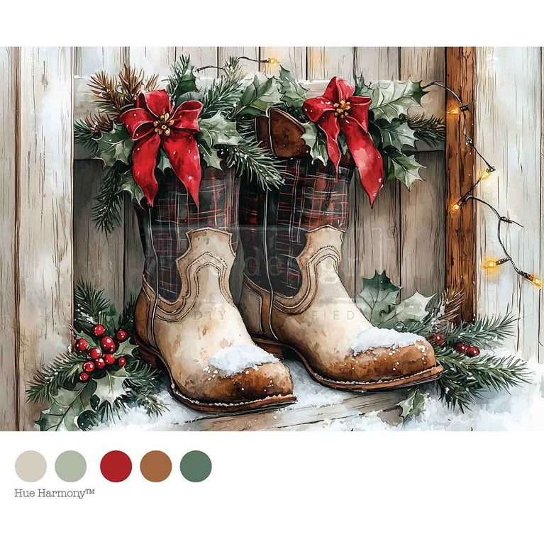 Farmhouse Noel A4 Decoupage Fiber Paper - ReDesign with Prima