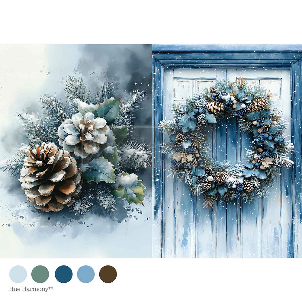 Wreath of Whispers A4 Decoupage Fiber Paper - ReDesign with Prima