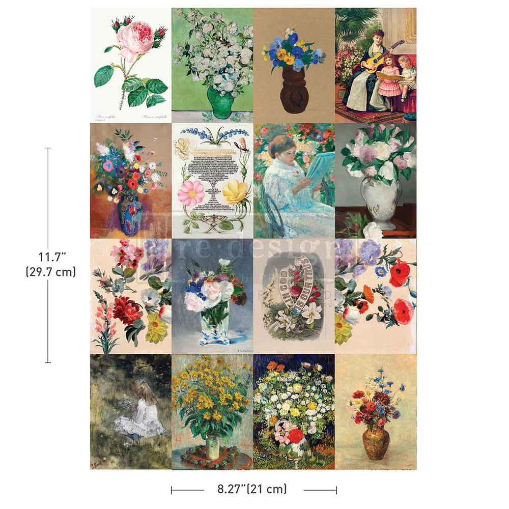 Floral Ambiance A4 Decor Transfer - ReDesign with Prima