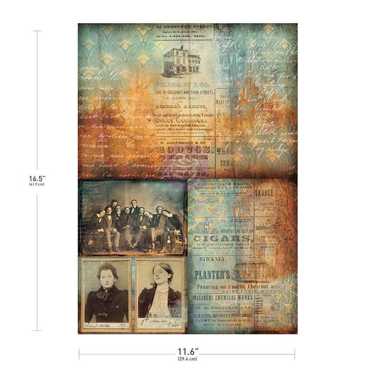 Chestnut Street A3 Decoupage Sheet by Finnabair - Prima Marketing