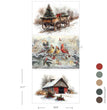 Christmas in the Countryside A3 Decoupage Fiber Pack - ReDesign with Prima