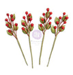 Twinkle & Treats Collection - Christmas Berries (4 pcs.) - Prima Marketing