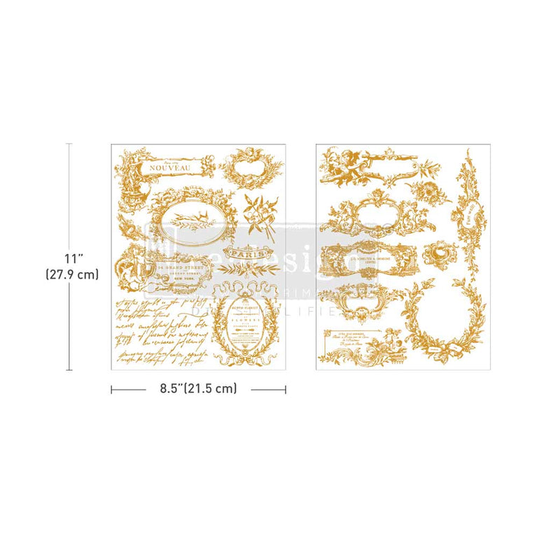 Label De Luxe Middy Transfer by Kacha (Gold Foil) - ReDesign with Prima