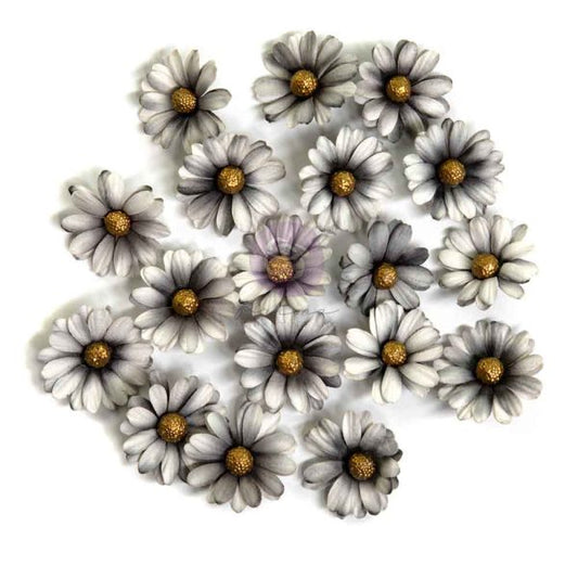 Bewitched Collection Ghostly Blooms Flowers, 18 pcs. - Prima Marketing