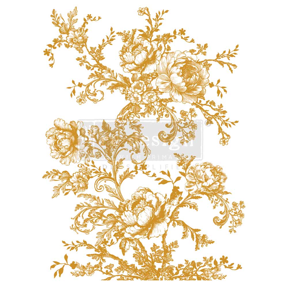 Eglantine Elegance Decor Transfer (Gold Foil) - ReDesign with Prima