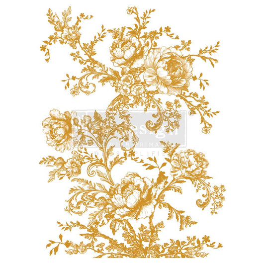 Eglantine Elegance Decor Transfer (Gold Foil) - ReDesign with Prima
