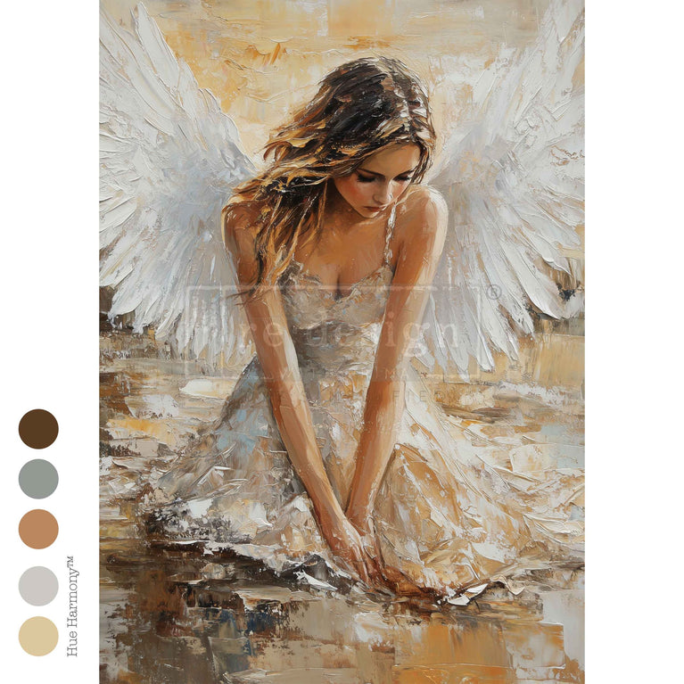 Angelic Reverie A3 Decoupage Fiber - ReDesign with Prima