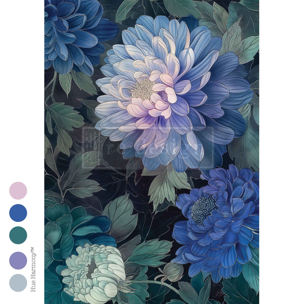 Moonlit Periwinkle A3 Decoupage Fiber - ReDesign with Prima