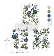 Blue Nest Blooms Middy Decor Transfer - ReDesign with Prima