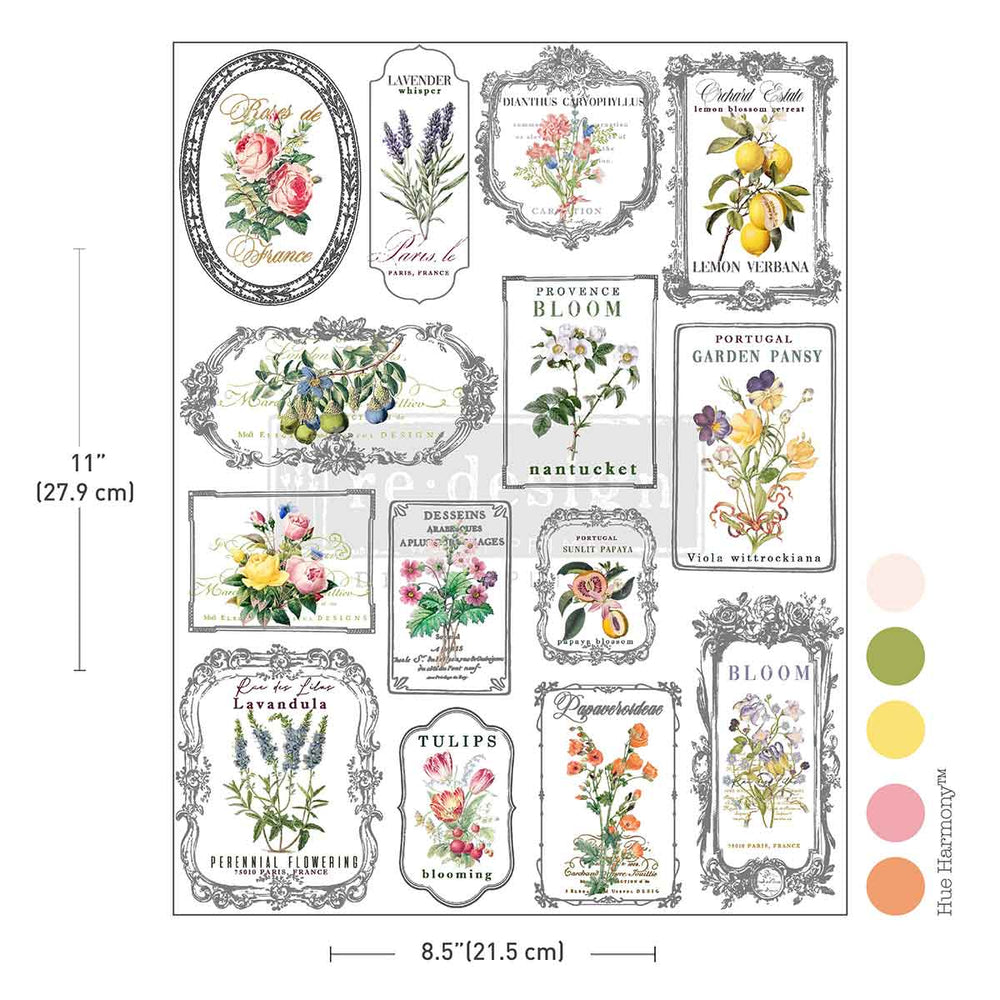 Whispers & Petals H2O Transfer Sheet - ReDesign with Prima