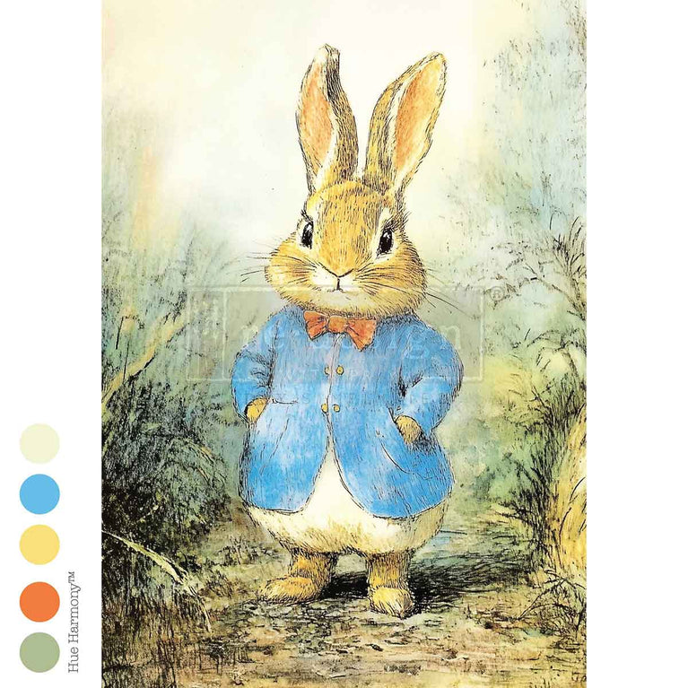 Bunny Hollow A3 Decoupage Fiber - ReDesign with Prima