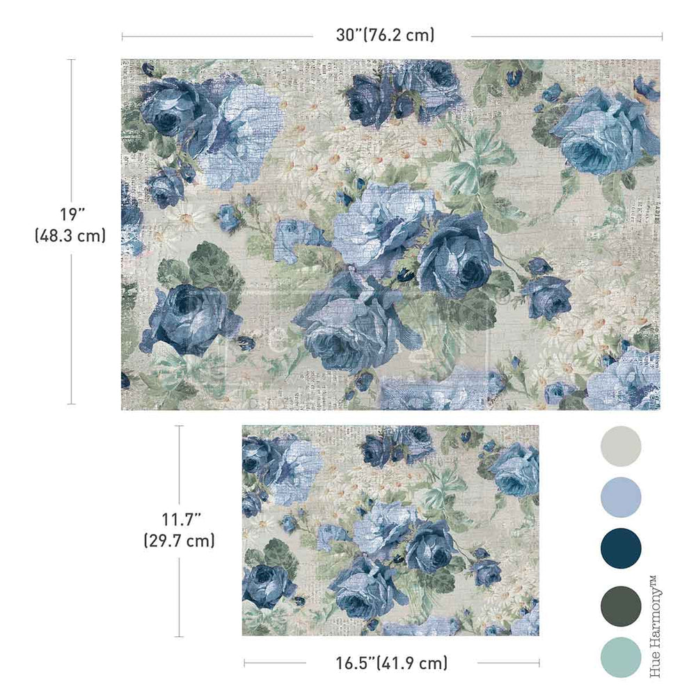 Meadow Melodies Double Delight Decoupage Fiber Paper Set - ReDesign with Prima