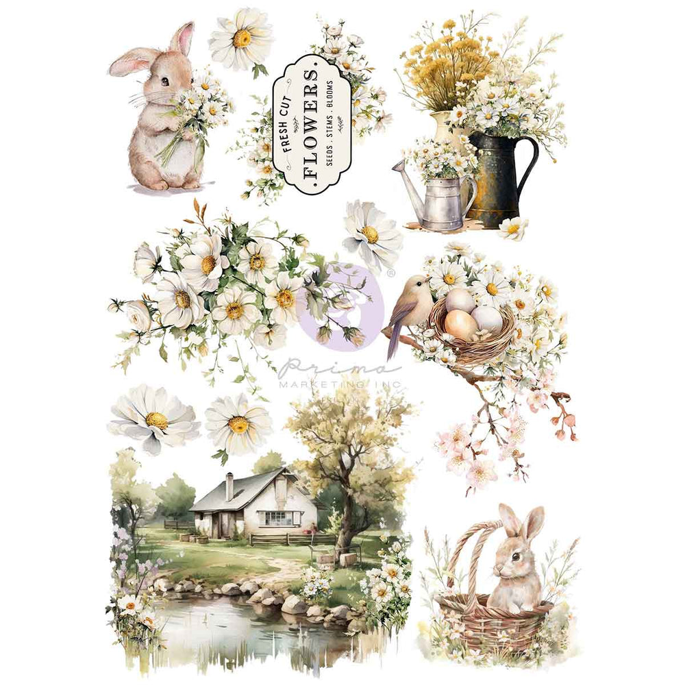 Among the Wildflowers Collection A4 Transfer - ReDesign with Prima