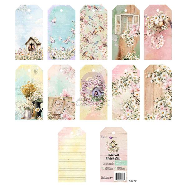 Among the Wildflowers Collection Tag Pad - ReDesign with Prima