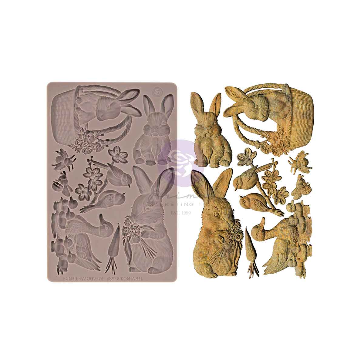 Garden Friends Mould, Among the Wildflowers Collection - ReDesign with Prima