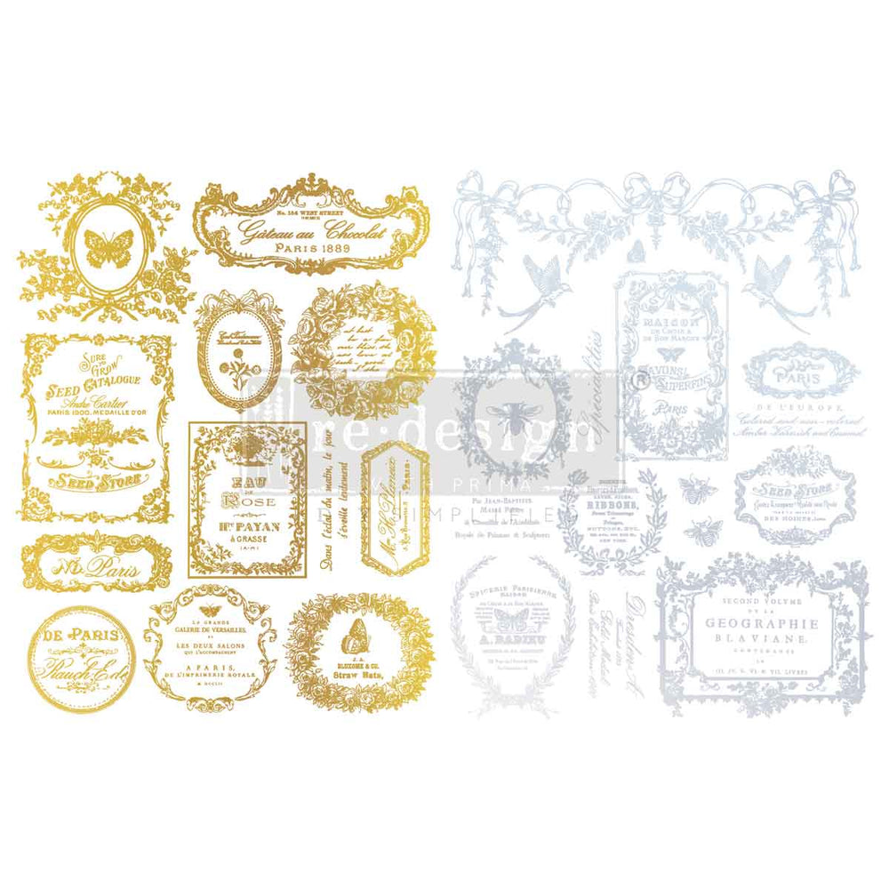 Eclat Du Matin Gold/Silver H2O Transfer - ReDesign with Prima