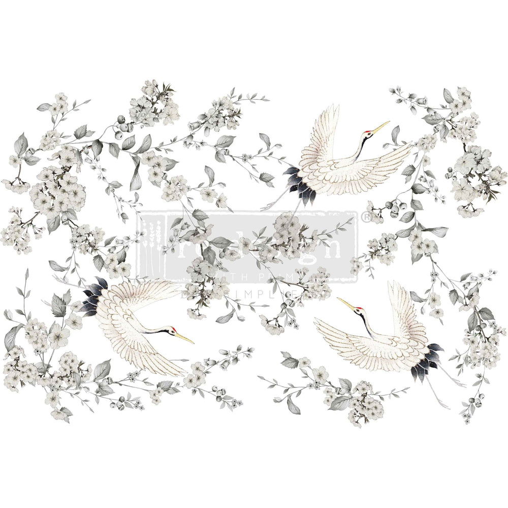 Silver Wings Decor Transfer - ReDesign with Prima