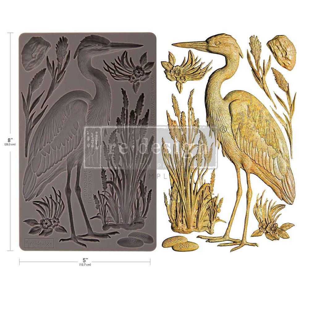 Feathered Stillness Decor Mould - ReDesign with Prima
