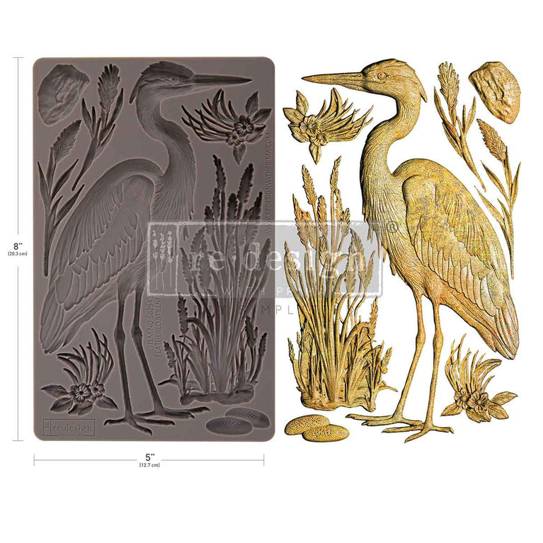 Feathered Stillness Decor Mould - ReDesign with Prima