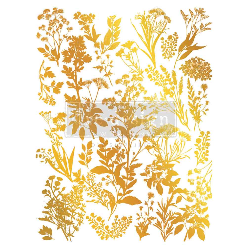 Luxe Foliage Transfer by Kacha (Gold Foil) - ReDesign with Prima
