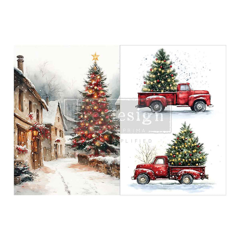 Northbound Traditions A4 Decoupage Fiber Paper Pack - ReDesign with Prima