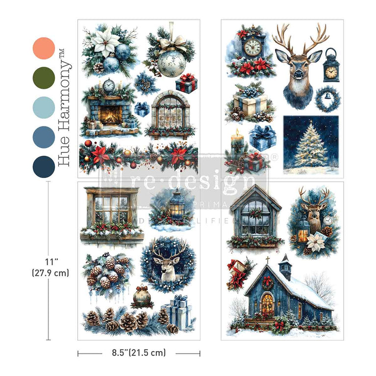 Quiet Country Blue Middy Plus Transfer - ReDesign with Prima