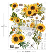 Rustic Amber Petals H2O Transfer - ReDesign with Prima