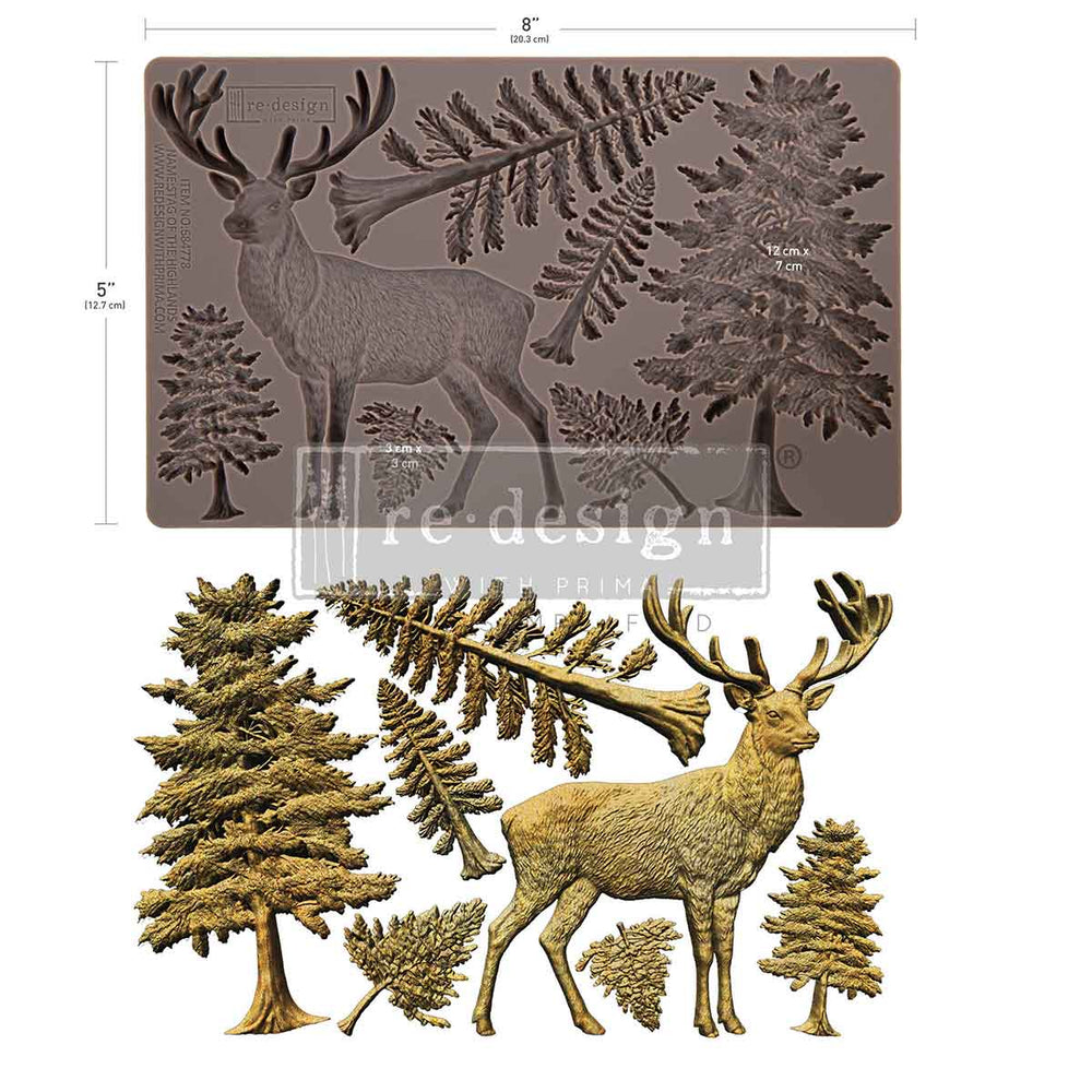 Stag of the Highlands Decor Mould - ReDesign with Prima