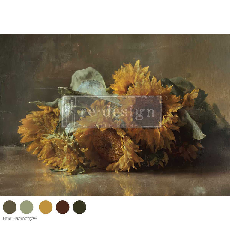 Sunken Gold A1 Decoupage Fiber Paper - ReDesign with Prima