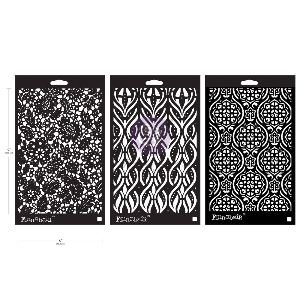 Victorian Tiles Stencil Set, 3 PCS- ReDesign with Prima