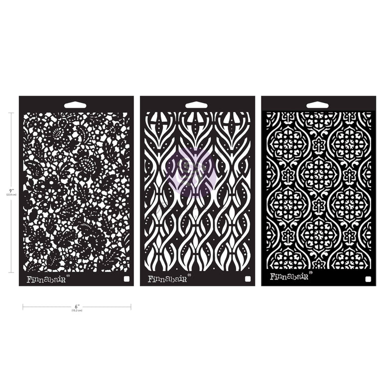 Victorian Tiles Stencil Set, 3 PCS- ReDesign with Prima
