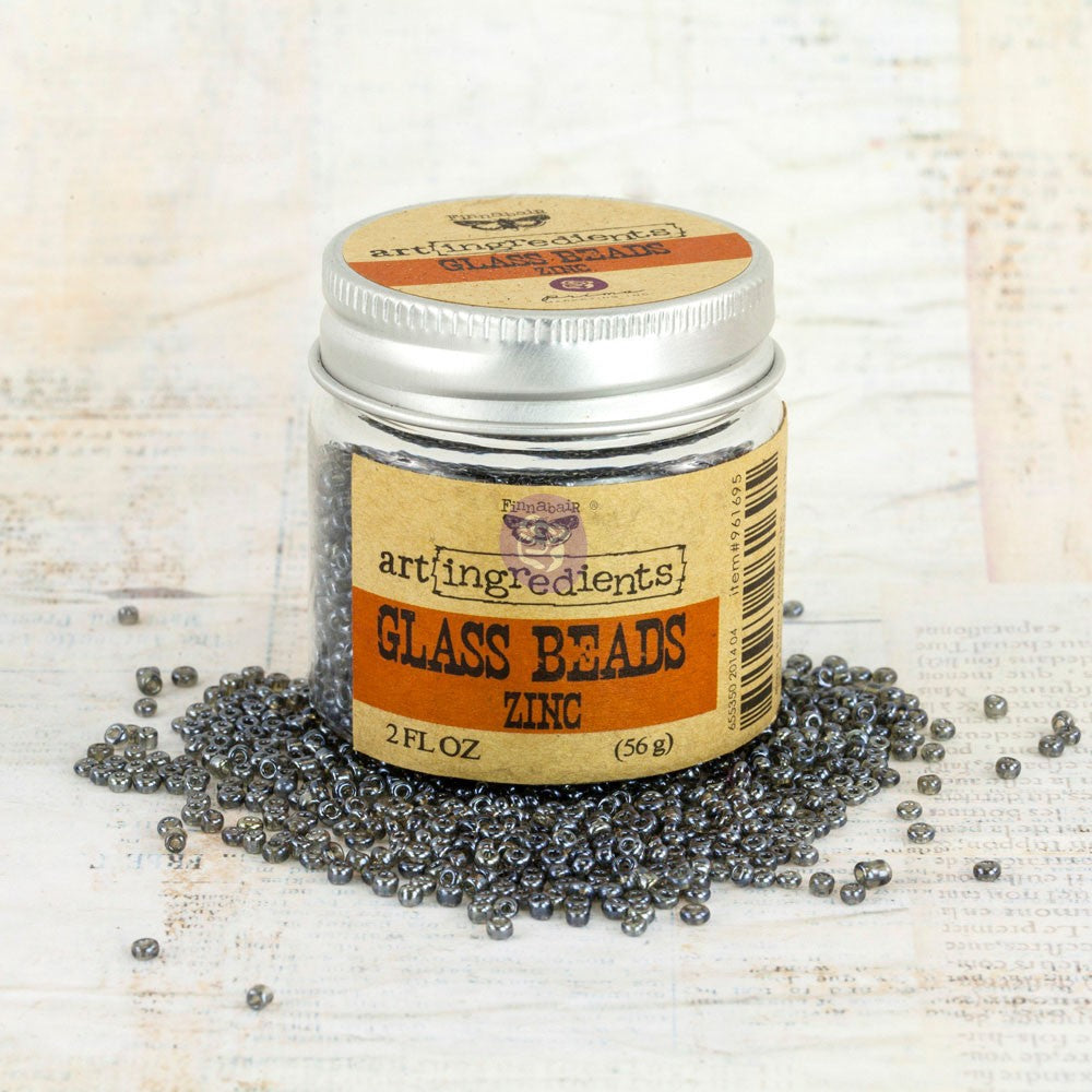 Glass Beads by Finnabair , Zinc - ReDesign with Prima/Prima Marketing