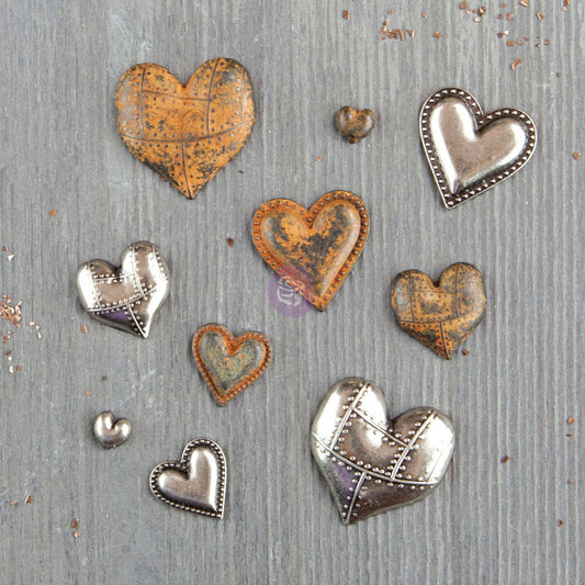 Mechanicals Tin Hearts 10Pc. - ReDesign