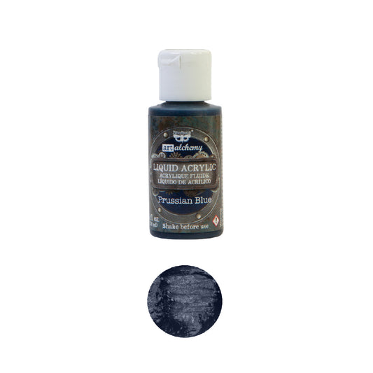 Prussian Blue Liquid Acrylic Paint - ReDesign with Prima/Prima Marketing