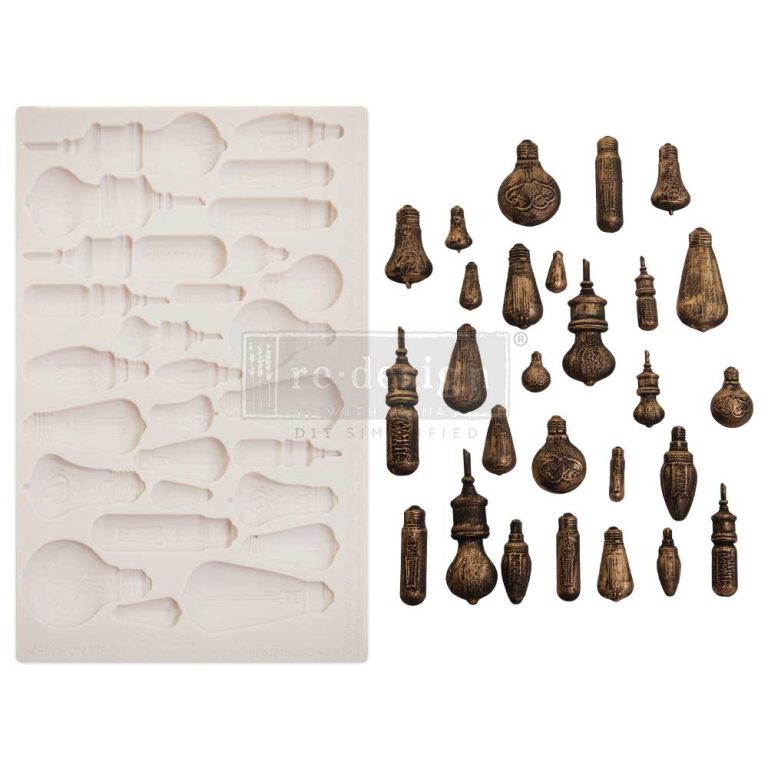 Vintage Light Bulbs Mould by Finnabair - ReDesign with Prima/Prima Marketing
