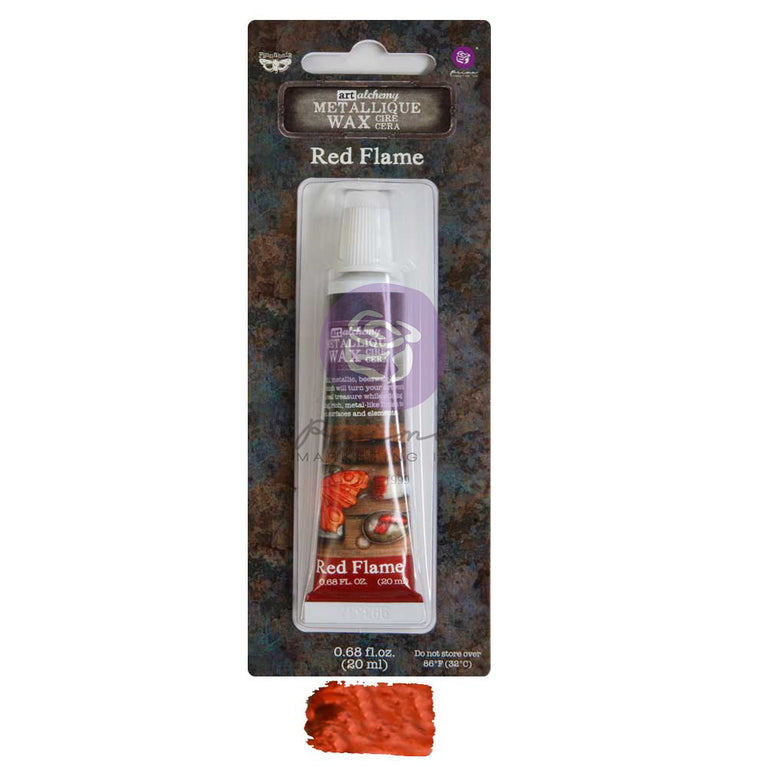 Red Flame Metallique Wax - ReDesign with Prima/Prima Marketing