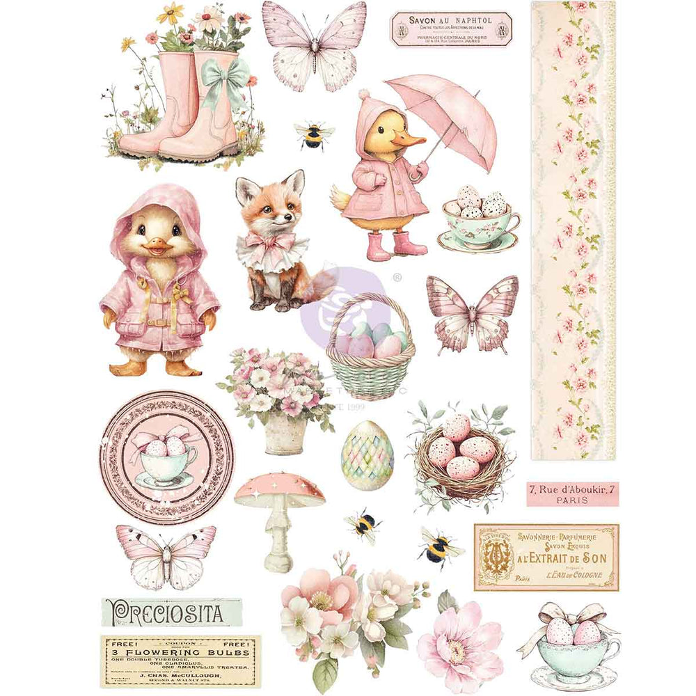 Sweet Spring A4 Transfer, Among the Wildflowers Collection - ReDesign with Prima
