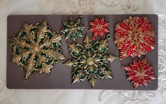 Frosted Snowflake Wonders Decor Mould - ReDesign with Prima